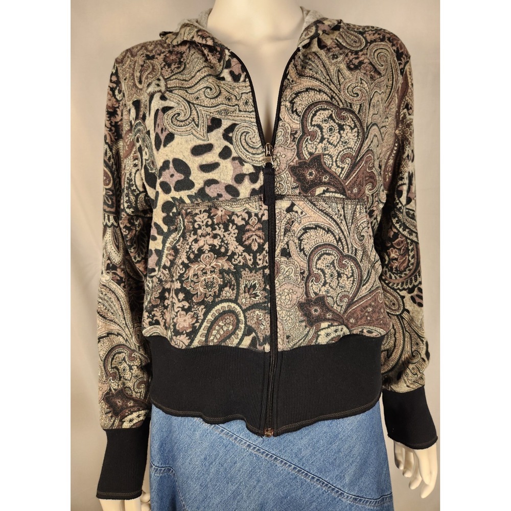 L.A. Movers Paisley Y2K Zip Up Hoodie Women's Large